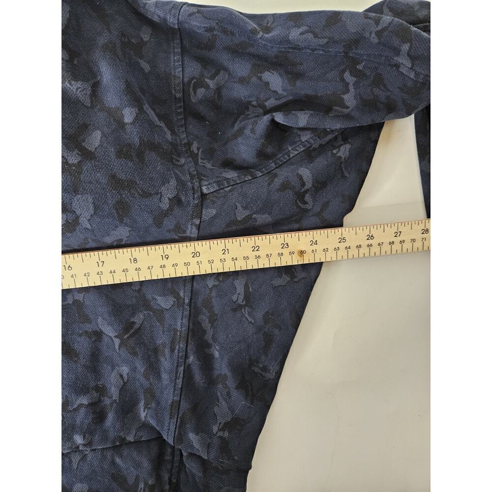 Athleta Women's Blue Farallon Print Pullover Hoody Hoodie Sweater Size Small - Picture 4 of 8